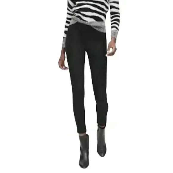 Banana Republic Devon Women's Black Cotton/Rayon/Spandex Pants - Picture 2 of 11